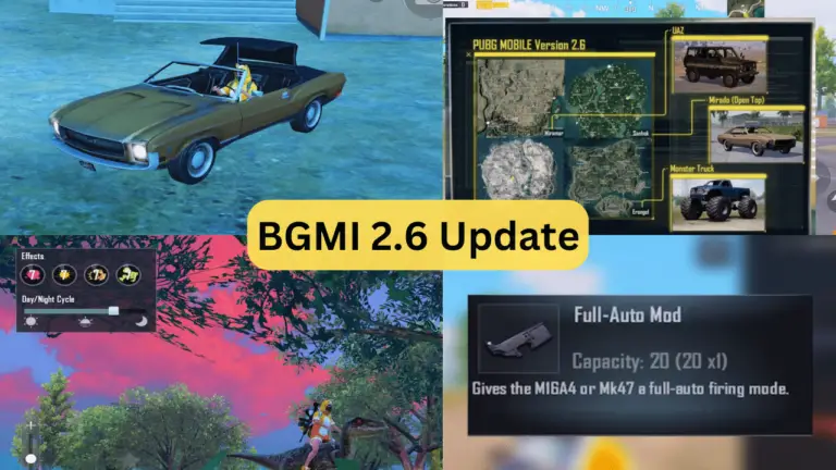 BGMI 2.6 Update